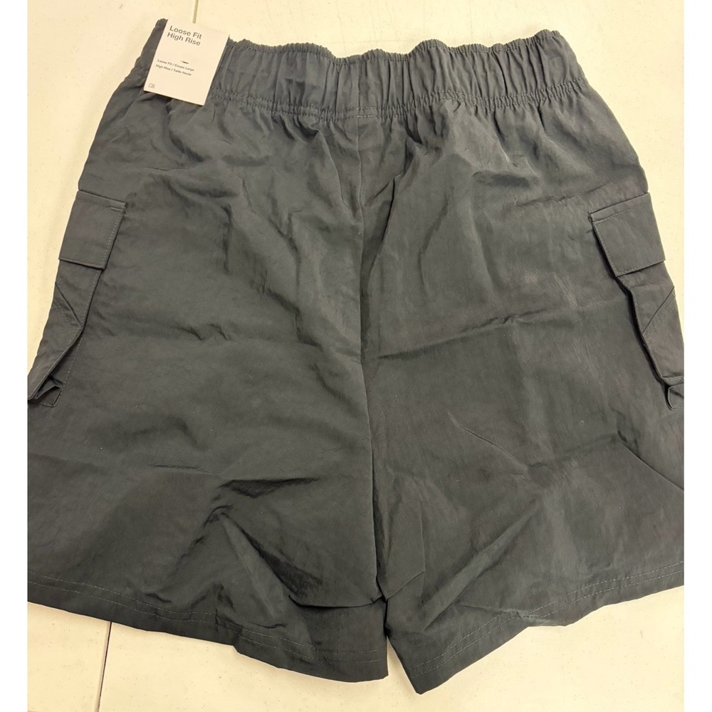 Womens Size Small Nike High Rise Loose Fit Shorts Black DM6247-010 - Picture 2 of 2